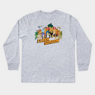 Flash Gordon Cartoon Kids Long Sleeve T-Shirt